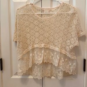 Altar’d State High-Low Crochet Top